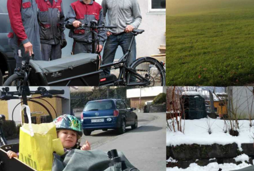 Mit dem Cargobike zur Baustelle ...